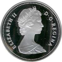 Canada coin 1 Dollar - Elizabeth II - Regina Centennial (1982) obverse obverse of 1 Dollar - Elizabeth II - Regina Centennial (1982) coin with KM# 133 from Canada. Inscription: ELIZABETH II D · G · REGINA