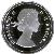 obverse of 50 Cents - Elizabeth II - 1'st Portrait (2004) coin from Canada. Inscription: ELIZABETH II D G REGINA