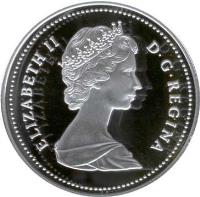obverse of 50 Cents - Elizabeth II - 2'nd Portrait (2004) coin from Canada. Inscription: ELIZABETH II D G REGINA