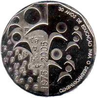 Cape Verde coin 200 Escudos - Independence (2005) reverse reverse of 200 Escudos - Independence (2005) coin with KM# 45 from Cape Verde.