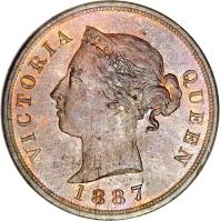 Cyprus coin 1 Piastre - Victoria (1879 - 1900) obverse obverse of 1 Piastre - Victoria (1879 - 1900) coin with KM# 3 from Cyprus. Inscription: VICTORIA QUEEN 1887