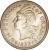 reverse of 1 Peso (1939 - 1952) coin with KM# 22 from Dominican Republic. Inscription: UN PESO 26.7 GRAMOS 1952
