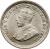 obverse of 5 Cents - George V (1935) coin with KM# 18a from Hong Kong. Inscription: GEORGE V KING AND EMPEROR OF INDIA