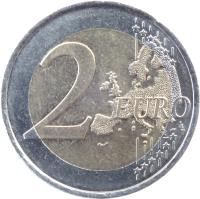 reverse of 2 Euro - Appeal of 18 June (2010) coin with KM# 1676 from France. Inscription: 2 EURO LL
