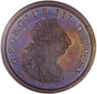 Ireland coin 1 Penny - George III (1805) obverse obverse of 1 Penny - George III (1805) coin with SP# 6620b from Ireland.