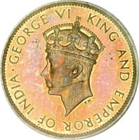 Jamaica coin 1 Farthing - George VI (1937) obverse obverse of 1 Farthing - George VI (1937) coin with KM# 27 from Jamaica. Inscription: · GEORGE VI KING AND EMPEROR OF INDIA