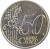 reverse of 50 Euro Cent - 1'st Map (1999 - 2006) coin with KM# 1287 from France. Inscription: 50 EURO CENT LL