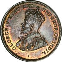 Mauritius coin 1 Cent - George V (1911 - 1924) obverse obverse of 1 Cent - George V (1911 - 1924) coin with KM# 12 from Mauritius. Inscription: · GEORGE V KING AND EMPEROR OF INDIA