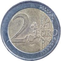 reverse of 2 Euro - 1'st Map (2002 - 2006) coin with KM# 188 from Greece. Inscription: 2 EURO LL