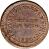 reverse of 1/8 Peso - Provisional Coinage (1823) coin with KM# 137 from Peru. Inscription: REPUBLICA PERUANA . M . 1823 .