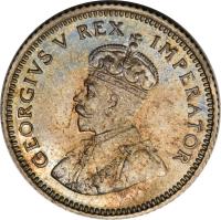 South Africa coin 6 Pence - George V (1923 - 1924) obverse obverse of 6 Pence - George V (1923 - 1924) coin with KM# A16 from South Africa. Inscription: GEORGE V REX IMPERATOR BM