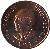 obverse of 1/2 Cent - Nicolaas Johannes Diederichs (1979) coin with KM# 97 from South Africa. Inscription: SOUTH AFRICA · SUID-AFRIKA L.D.L. 1979