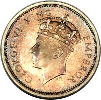 obverse of 3 Pence - George VI (1937) coin with KM# 9 from Southern Rhodesia.
