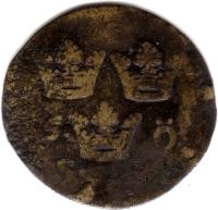 Sweden coin 5 Öre - Carl XII (1690 - 1715) reverse reverse of 5 Öre - Carl XII (1690 - 1715) coin with KM# 310 from Sweden.