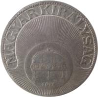 obverse of 20 Fillér - Miklós Horthy (1926 - 1940) coin with KM# 508 from Hungary. Inscription: MAGYAR KIRÁLYSÁG 1926