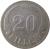 reverse of 20 Fillér - Miklós Horthy (1926 - 1940) coin with KM# 508 from Hungary. Inscription: BP. 20 FILLÉR