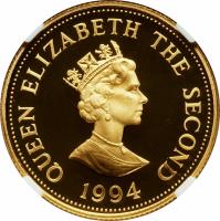 Alderney coin 50 Pounds - Elizabeth II - Normandy Invasion (1994) obverse obverse of 50 Pounds - Elizabeth II - Normandy Invasion (1994) coin with KM# 10 from Alderney. Inscription: QUEEN ELIZABETH THE SECOND 1994