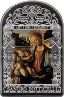 Andorra coin 15 Diners - Joan Enric Vives i Sicília - Madonna and Child with two Angels (2012) reverse reverse of 15 Diners - Joan Enric Vives i Sicília - Madonna and Child with two Angels (2012) coin with KM# 328 from Andorra. Inscription: ART I RENAIXEMEN SANDRO BOTTICELLI