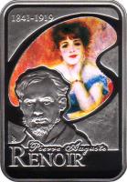 Andorra coin 10 Diners - Joan Enric Vives i Sicília - Pierre-Auguste Renoir (2008) reverse reverse of 10 Diners - Joan Enric Vives i Sicília - Pierre-Auguste Renoir (2008) coin with KM# 271 from Andorra. Inscription: 1841-1919 Pierre Auguste RENOIR