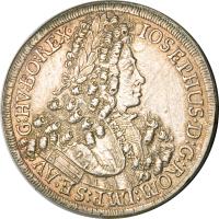 obverse of 1 Speciestaler - Josef I - Hall mint (1705 - 1710) coin with KM# 1438.1 from Austria.