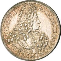 Austria coin 1 Speciestaler - Josef I - Hall mint (1705 - 1710) obverse obverse of 1 Speciestaler - Josef I - Hall mint (1705 - 1710) coin with KM# 1438.1 from Austria.