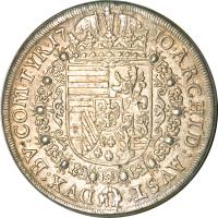 reverse of 1 Speciestaler - Josef I - Hall mint (1705 - 1710) coin with KM# 1438.1 from Austria.
