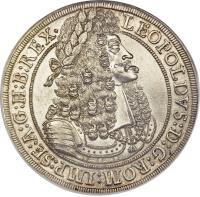 obverse of 1 Speciestaler - Leopold I - Hall mint (1679 - 1704) coin with KM# 1303 from Austria.