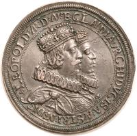 obverse of 2 Speciestaler - Leopold I - Hall mint (1626) coin with KM# 641 from Austria.