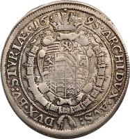 Austria coin 15 Kreuzer - Leopold - Graz mint (1694 - 1696) reverse reverse of 15 Kreuzer - Leopold - Graz mint (1694 - 1696) coin with KM# 1375 from Austria.