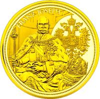 reverse of 100 Euro - Imperial crown of Austria (2012) coin with KM# 3214 from Austria. Inscription: FRANZ JOSEPH I.