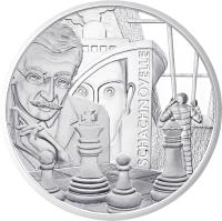 Austria coin 20 Euro - Stefan Zweig (2013) reverse reverse of 20 Euro - Stefan Zweig (2013) coin with KM# 3219 from Austria. Inscription: SCHACHNOVELLE