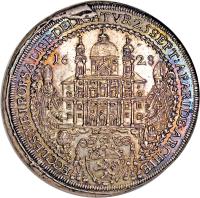 obverse of 1 Speciestaler - Paris Consecration (1628) coin with KM# 110 from Austrian States.
