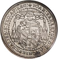 obverse of 1/2 Thaler - Johann Ernst (1687 - 1708) coin with KM# 253 from Austrian States.