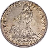 reverse of 1 Konventionstaler - Sigmund III (1758) coin with KM# 391 from Austrian States.