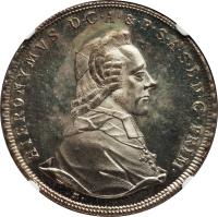 obverse of 1 Konventionstaler - Hieronymus (1772 - 1786) coin with KM# 435 from Austrian States. Inscription: HIERONYMUS D · G · A · & · P · S · A · S · L · N · C · PRIM · M ·