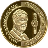 obverse of 100 Euro - Albert II - Prince Philippe (2010) coin with KM# 307 from Belgium. Inscription: BELGIQUE · BELGIE · BELGIEN 100 EURO LL 2010