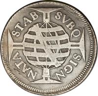 reverse of 640 Réis - Pedro II (1695 - 1698) coin with KM# 84 from Brazil.