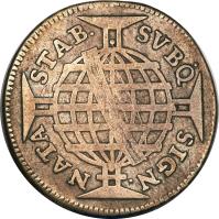 Brazil coin 320 Réis - José I (1768 - 1776) reverse reverse of 320 Réis - José I (1768 - 1776) coin with KM# 192 from Brazil.