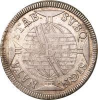 reverse of 640 Réis - Maria I (1799 - 1805) coin with KM# 231 from Brazil.