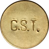 reverse of 500 Réis - Colonia Santa Teresa; Leprosarium Coinage (1940) coin with KM# L4 from Brazil. Inscription: C.S.T.