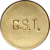 Brazil coin 1000 Réis - Colonia Santa Teresa; Leprosarium Coinage (1940) reverse reverse of 1000 Réis - Colonia Santa Teresa; Leprosarium Coinage (1940) coin with KM# L5 from Brazil. Inscription: C.S.T.