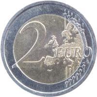 reverse of 2 Euro - 10 Years of Euro Cash (2012) coin with KM# 350 from Italy. Inscription: 2 EURO LL