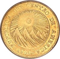 Central American Republic coin 2 Escudos (1828 - 1850) obverse obverse of 2 Escudos (1828 - 1850) coin with KM# 15 from Central American Republic.