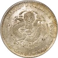 reverse of 3 Mace and 6 Candareens - Guangxu (1900) coin with Y# 182a from China.