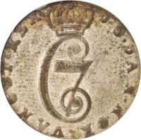 obverse of 6 Skilling - Christian VII (1767) coin with KM# 11 from Danish West Indies.