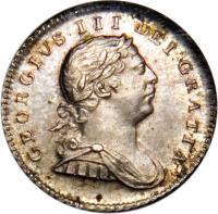 obverse of 1/4 Gulden - George III (1809) coin with KM# 4 from Demerara and Essequibo. Inscription: GEORGIVS III DEI GRATIA