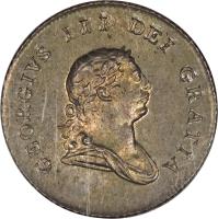 Demerara and Essequibo coin 1/2 Gulden - George III (1809) obverse obverse of 1/2 Gulden - George III (1809) coin with KM# 5 from Demerara and Essequibo. Inscription: GEORGIVS III DEI GRATIA