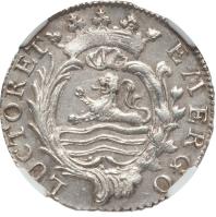 Dutch Republic coin 1 Duit (1768 - 1788) obverse obverse of 1 Duit (1768 - 1788) coin with KM# 101a from Dutch Republic. Inscription: LUCTOR ET EMERGO