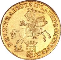 Dutch Republic coin 14 Guilder (1749 - 1763) obverse obverse of 14 Guilder (1749 - 1763) coin with KM# 104 from Dutch Republic.