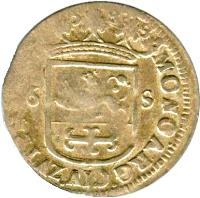 Dutch Republic coin 6 Stuivers (1688 - 1691) obverse obverse of 6 Stuivers (1688 - 1691) coin with KM# 19 from Dutch Republic. Inscription: 16 88 6 S MO.NO.ARG.CIV.ZVTPHANIAE